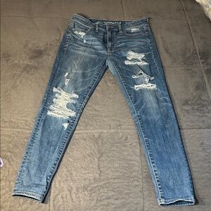 American Eagle Outfitters Super Stretch Blue Denim